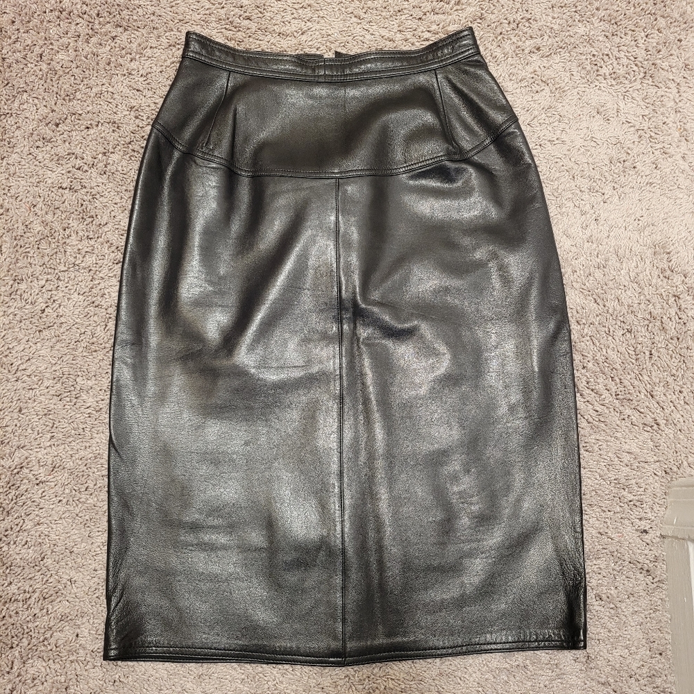 Teodem Leather Skirt